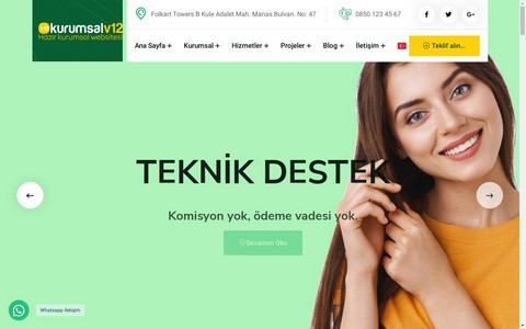 Kurumsal Firma Web Sitesi KF12