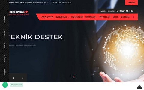 Kurumsal Firma Web Sitesi KF11