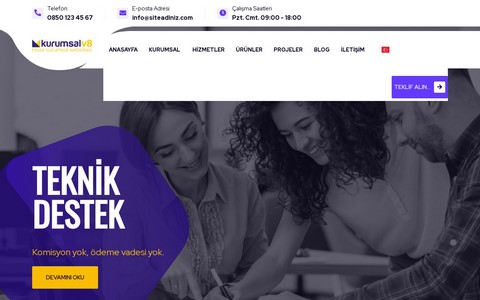 Kurumsal Firma Web Sitesi KF08