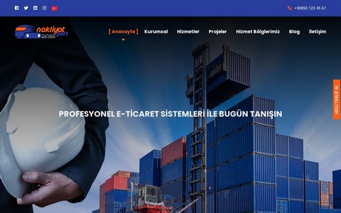 Nakliyat Firması Web Sitesi NF01