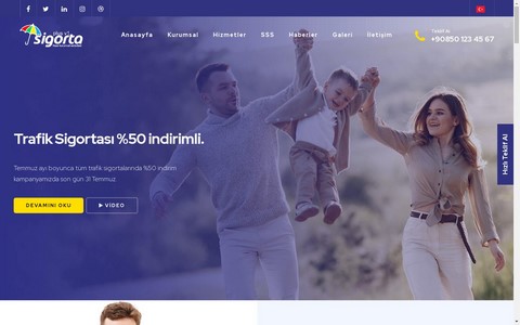 Sigorta Firması Web Sitesi SF01