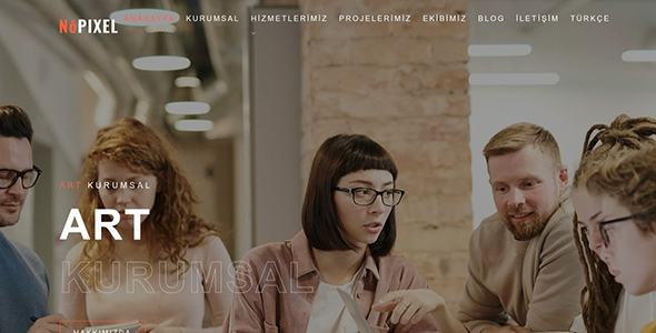 Ajans Web Sitesi (Karanlık Mod) A06