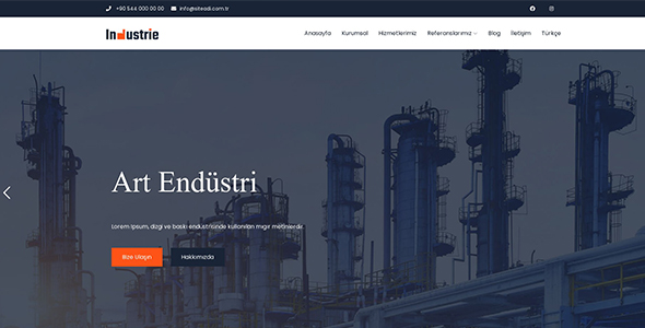 Endüstriyel Web Sitesi E01