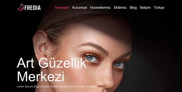 Güzellik Merkezi Web Sitesi (Koyu Mod) GM02