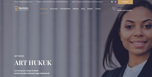 Hukuk Bürosu Web Sitesi H03