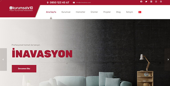 Kurumsal Firma Web Sitesi KF10