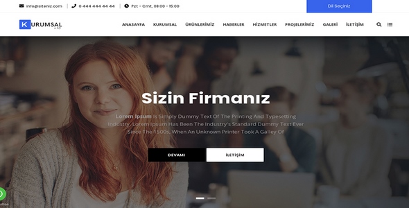 Kurumsal Firma Web Sitesi KF22
