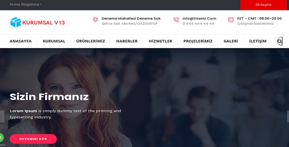 Kurumsal Firma Web Sitesi KF25