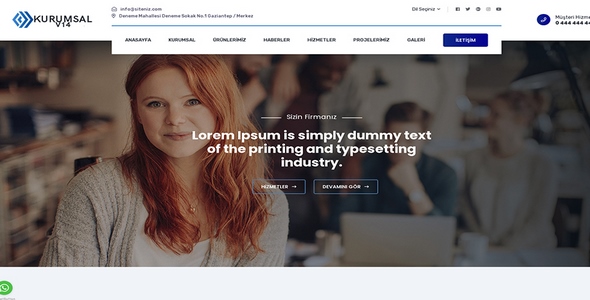 Kurumsal Firma Web Sitesi KF26