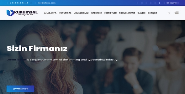 Kurumsal Firma Web Sitesi KF30