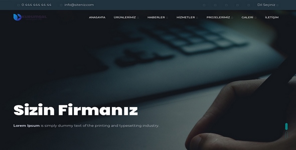 Kurumsal Firma Web Sitesi KF31