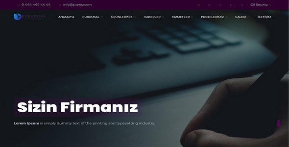 Kurumsal Firma Web Sitesi KF32