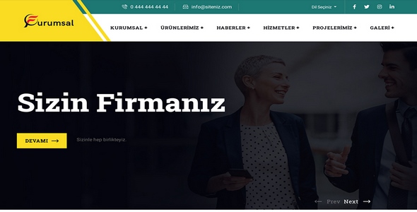 Kurumsal Firma Web Sitesi KF33