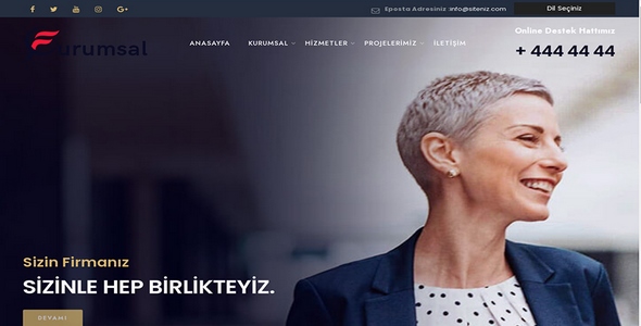 Kurumsal Firma Web Sitesi KF35