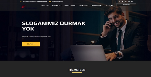 Kurumsal Firma Web Sitesi KF39