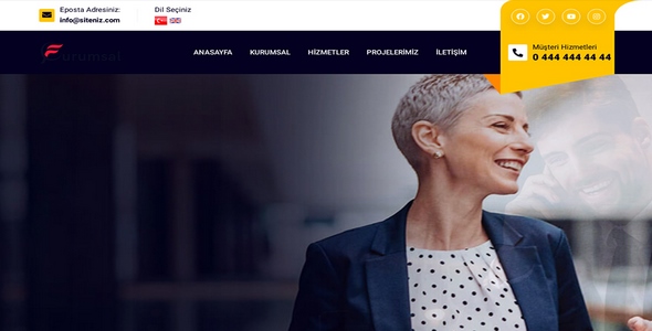 Kurumsal Firma Web Sitesi KF40