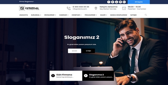 Kurumsal Firma Web Sitesi KF18