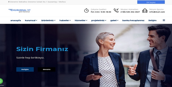 Kurumsal Firma Web Sitesi KF20