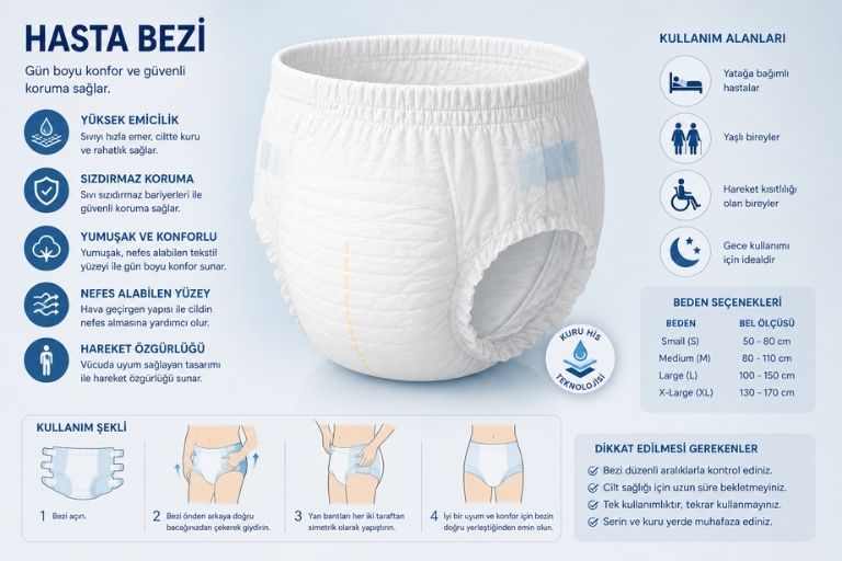 Hasta Bezi Neden Sızdırır? Yanlış Bez Seçiminin Önüne Geçecek Pratik Çözümler